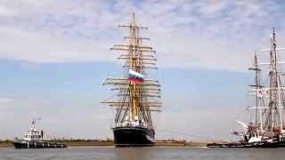 Kruzenshtern Russia the tall ships races harlingen 2014 [upl. by Roti945]