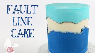 How To Make A Fault Line Cake Divided Frosting Cake [upl. by Libna311]