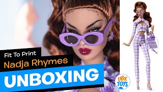 UNBOXING amp REVIEW NADJA RHYMES FIT TO PRINT INTEGRITY TOYS DOLL 2021 WClub Upgrade doll [upl. by Aihcropal]