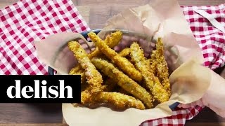 How To Make Fried Pickles  Delish [upl. by Eimam588]