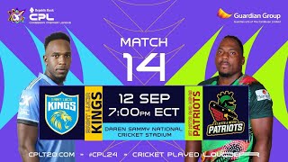 LIVE  St Lucia Kings vs St Kitts amp Nevis Patriots  CPL 2024 [upl. by Aiotal334]