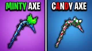 Minty Pickaxe vs Candy Axe Comparison [upl. by Ness]