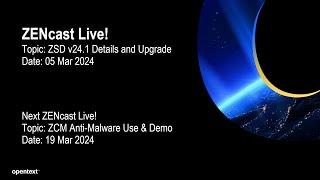 ZENcast Live ZSD v241 Enhancements and Upgrade [upl. by Eiramenna]