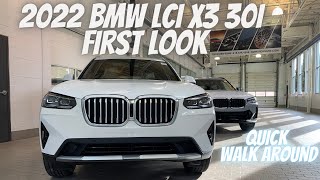 2022 BMW LCI X3 30i First Look [upl. by Fates]