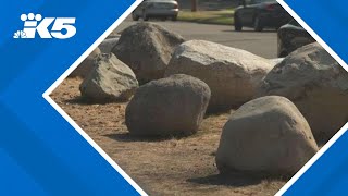 City of Tacoma using boulders to deter encampments [upl. by Lyret]