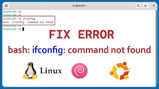 How to FIX ERROR quotbash ifconfig command not foundquot on Linux [upl. by Carthy]