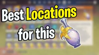 Best locations of Sanctifying Elixir in Genshin Impact for F2P players🔥😯 [upl. by Liponis953]