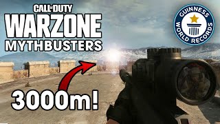 World Record Sniper Shot in Warzone Warzone Mythbusters [upl. by Leonteen457]