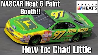 How to NASCAR Throwbacks Nascar Heat 5 Paint Booth Chad Little [upl. by Kehoe424]