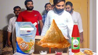 SAMOSA DIP CHALLENGE VERY FUNNY CHALLENGE [upl. by Uaeb517]