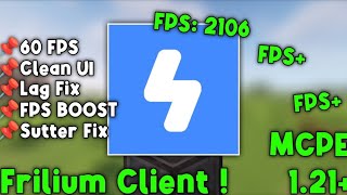 UNLIMITED FPS CLIENT FOR MCPE 121  FPS BOOST [upl. by Mlawsky]