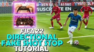 One of the BEST FAKE SHOT SKILL MOVES in FIFA 22  DIRECTIONAL FAKE SHOT TUTORIAL  FIFA 22 TUTORIAL [upl. by Bella]