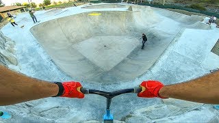 SCOOTERING GIANT NEW LOCAL SKATEPARK [upl. by Kwapong]