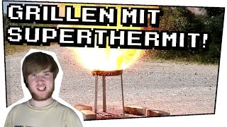 Mit Magnesiumthermit grillen Eisenoxid  Magnesium  Techtastisch 11 Mit DerMauch [upl. by Annaya]