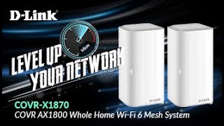 DLink COVRX1870 AX1800 Whole Home WiFi 6 Mesh System Speedtest [upl. by Llenahs]