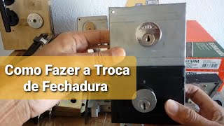 Como Trocar Fechadura   CHAVEIRO H M  Locksmith [upl. by Nolyag351]