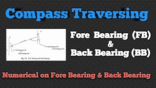 Fore Bearing and Back Bearing Problem Fore Bearing and Back Bearing NumericalFore and Back Bearing [upl. by Zipnick]