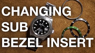 How to change a Rolex Submariner Bezel Insert [upl. by Domph]