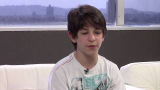 Zachary Gordon Diary of a Wimpy Kid Rodrick Rules Interview [upl. by Gschu]