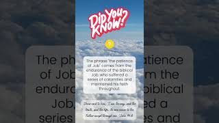 The patience of Job trivia bible [upl. by Annahaj]