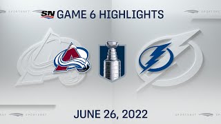 Stanley Cup Final Game 6 Highlights  Avalanche vs Lightning  June 26 2022 [upl. by Eelyk]