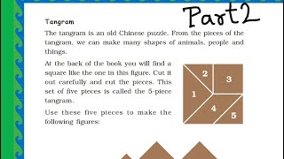 Maths Magic Class 3  Chapter 5  Part 2  Tangram Floor Patterns Treasure Hunt in Hindi [upl. by Leeke]