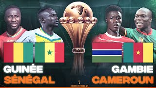 🔴🇬🇳🇸🇳 GUINEE  SENEGAL  🇬🇲🇨🇲 GAMBIE  CAMEROUN  3EME JOURNEE GROUPE C CAN 2024  CAN 2024  CAN [upl. by Cooke]