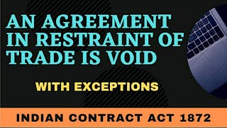 quotAn Agreement in restraint of trade in voidquot I Restraint of trade [upl. by Mika937]