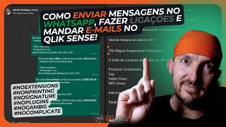 📧 Como enviar mensagens no WHATSAPP fazer LIGAÇÕES e mandar EMAILS no Qlik Sense [upl. by Labaw622]