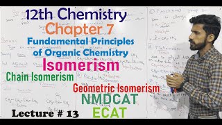 12th Chemistry Chapter 7 Isomerism Chain Geometric Isomerism 2nd year chemistry chapter 7 Lec 13 [upl. by Willey]