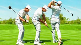 Bryson Dechambeau SLOW MOTION Golf Swing 2021 [upl. by Lusa]