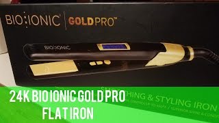 Bio Ionic 24k Gold Ceramic 1quotFlatiron Review Watch before you purchase [upl. by Aniroz]