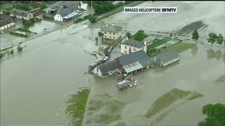 Les inondations dans les HautesPyrénées vues du ciel  1906 [upl. by Midian]