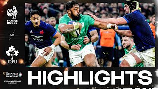 HIGHLIGHTS  🇫🇷FRANCE V IRELAND☘️  2024 GUINNESS MENS SIX NATIONS RUGBY [upl. by Acsehcnarf]