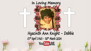 Live Funeral Streaming of Hyacinth Ann Knight  Debbie on 01st April 2024 at 400pm IST [upl. by Ahsenak]