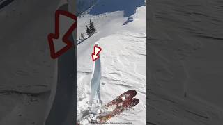 Breaking a Snow Mountain with a Stick shortsvideo [upl. by Rednasyl]