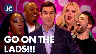 The Teams Engage In Laddy Banter  Big Fat Quiz Of Sport  Jimmy Carr [upl. by Eenhpad]