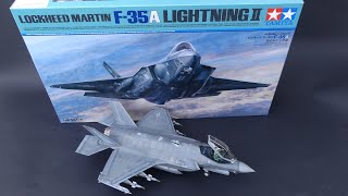 LM F35A Lightning II 148 Tamiya trying to make grey more interesting Build and final reveal [upl. by Bruckner]