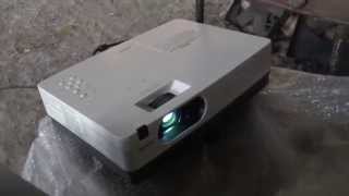 Sanyo PLC XE34 LCD projector Day view [upl. by Quartis]