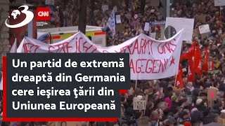 Un partid de extremă dreaptă din Germania cere ieşirea ţării din Uniunea Europeană [upl. by Aitnic]