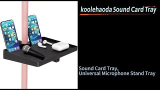 koolehaoda Sound Card Tray Universal Microphone Stand Tray Tray for tripod [upl. by Acissej678]