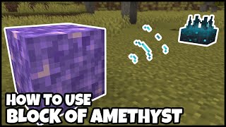 How To Use BLOCK OF AMETHYST In MINECRAFT [upl. by Gwenny618]