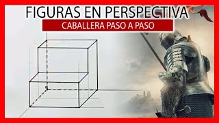 💥💪💥 Figura en perspectiva CABALLERA  Ejercicios de dibujo técnico paso a paso [upl. by Sutniuq44]