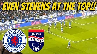 RANGERS LEVEL WITH CELTIC AT THE TOP RANGERS VS ROSS COUNTY  MATCHDAY VLOG HIGHLIGHTS [upl. by Madison]