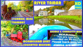 Dinghy Explore River Tamar New Quay George amp Charlotte Mine Tramway Hydro Power Morwellham EP15 [upl. by Firman446]