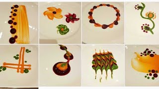 Types of colorful Plating techniques Part 2  Art on the plate By MONIKA TALWAR [upl. by Greysun56]