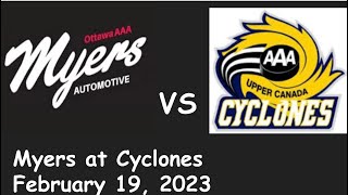 Win 41 32nd HEO League Game vs Upper Canada Cyclones February 19 2023 [upl. by Romo460]