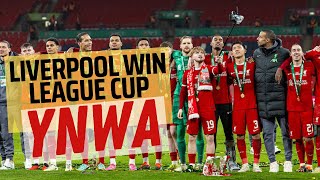 Liverpool Win League Cup  FULL Youll Never Walk Alone From The Stands [upl. by Lamoree]