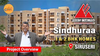 Affordable 1 amp2 BHK Apartment I OMR l Siruseri l Chennai  Arun Excello [upl. by Ylreveb]