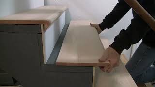 How to Install Oak Stair Treads on existing stairs [upl. by Base]